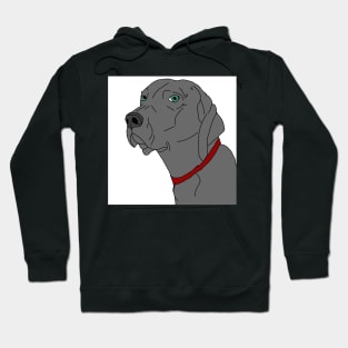 Weimaraner portrait Hoodie